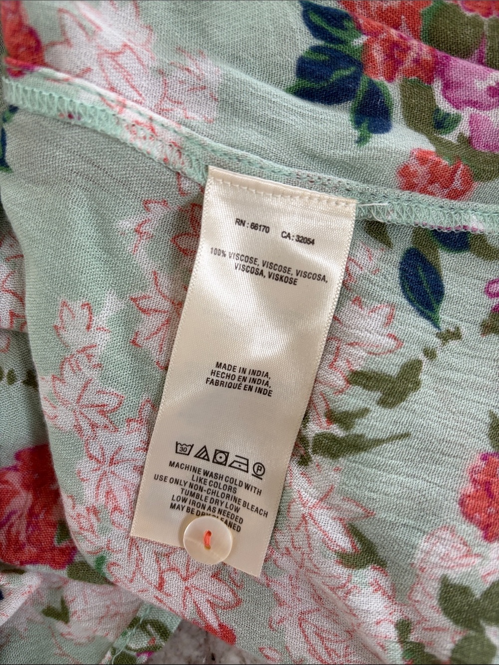 Anthropologie | Meadow Rue Floral Pintucked Top Green Size 4 Small NWT - Picture 7 of 7